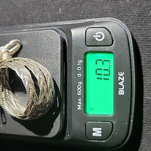 Vintage Italian-made 925 sterling silver braided necklace - Picture 6 of 8